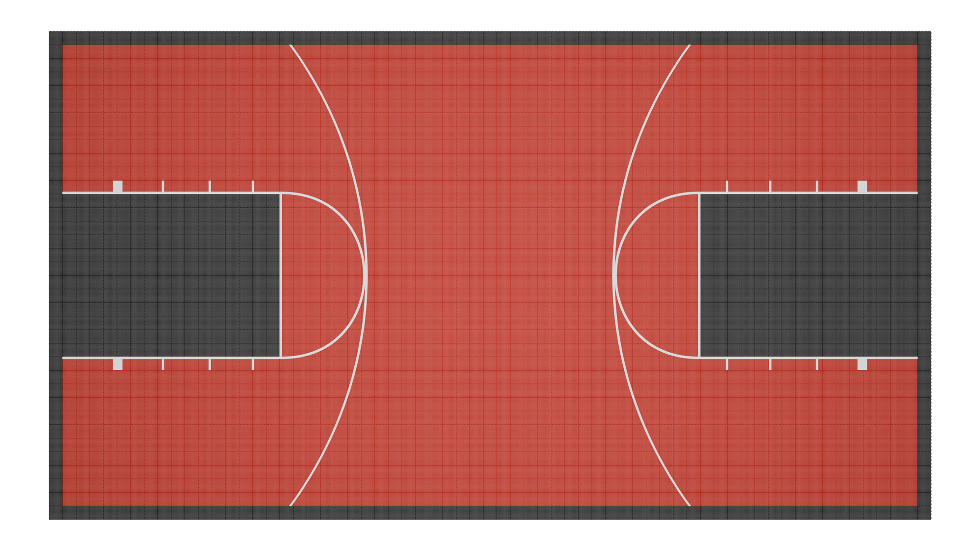 Kit de terrain de basketball - CourtX par SynX