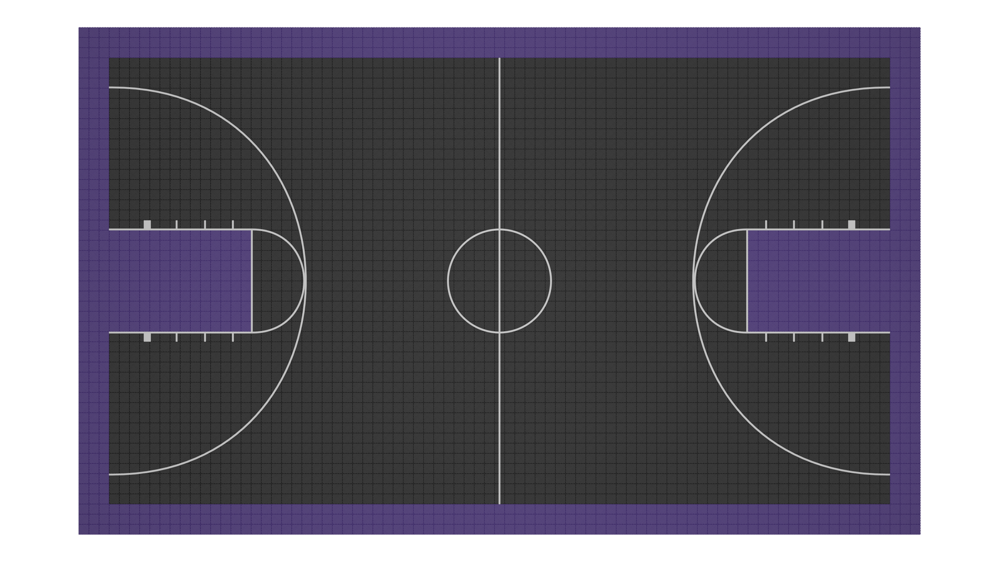 Kit de terrain de basketball - CourtX par SynX