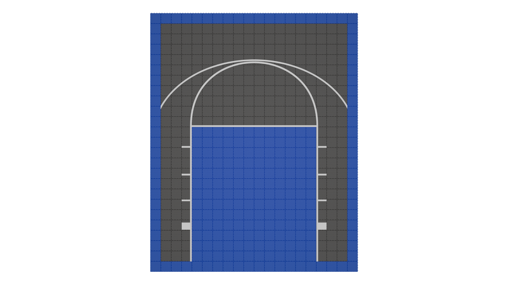 Kit de terrain de basketball - CourtX par SynX