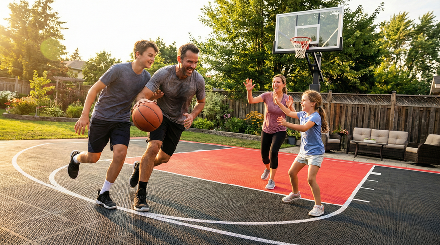 Terrain de basketball