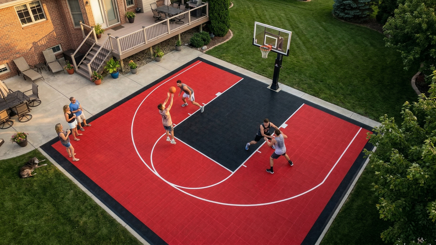 Basketball Court Kit Canada | CourtX Pro Tiles