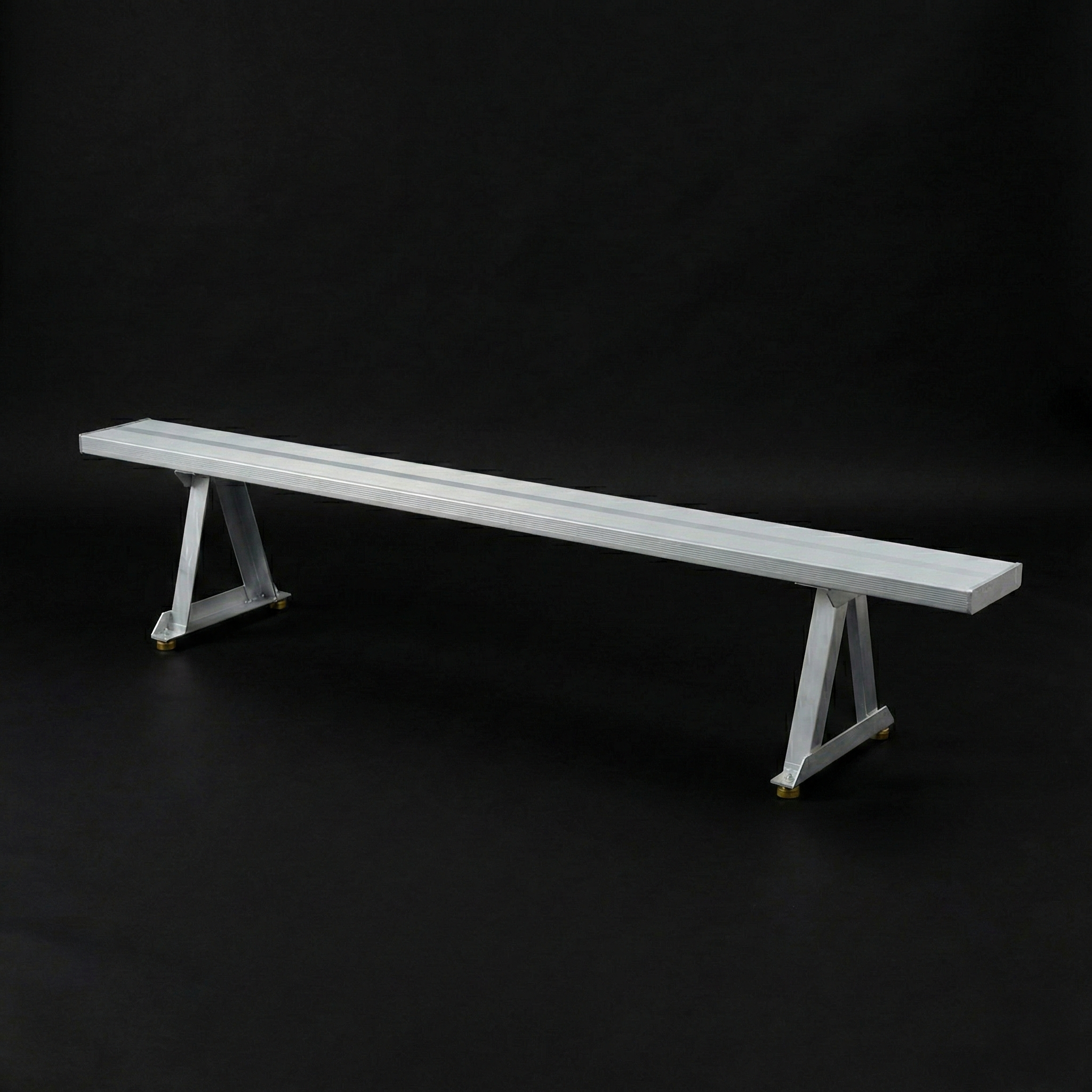 Aluminum backless bench