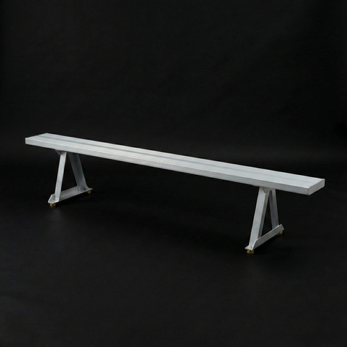 Aluminum backless bench