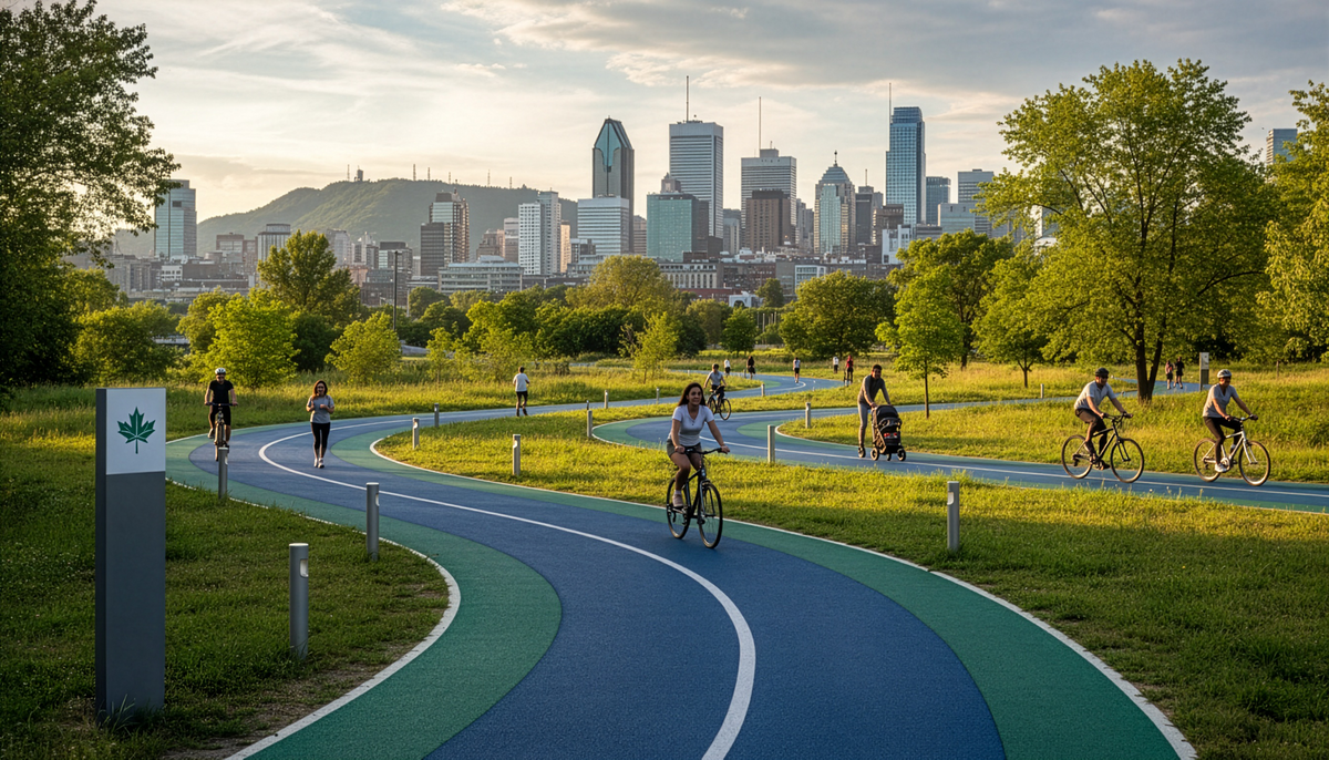 Piste piétonne/cyclable communautaire