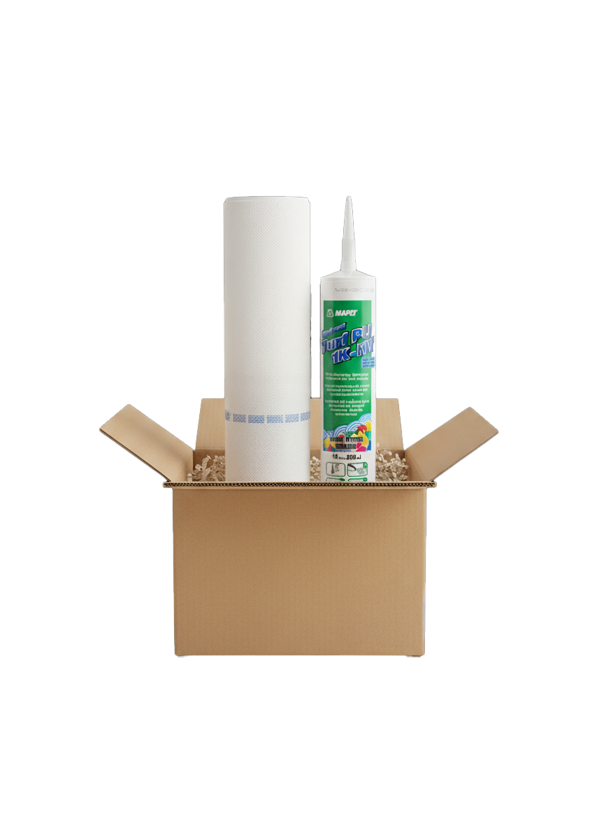 Ensemble ruban et colle de jonction pour gazon artificiel