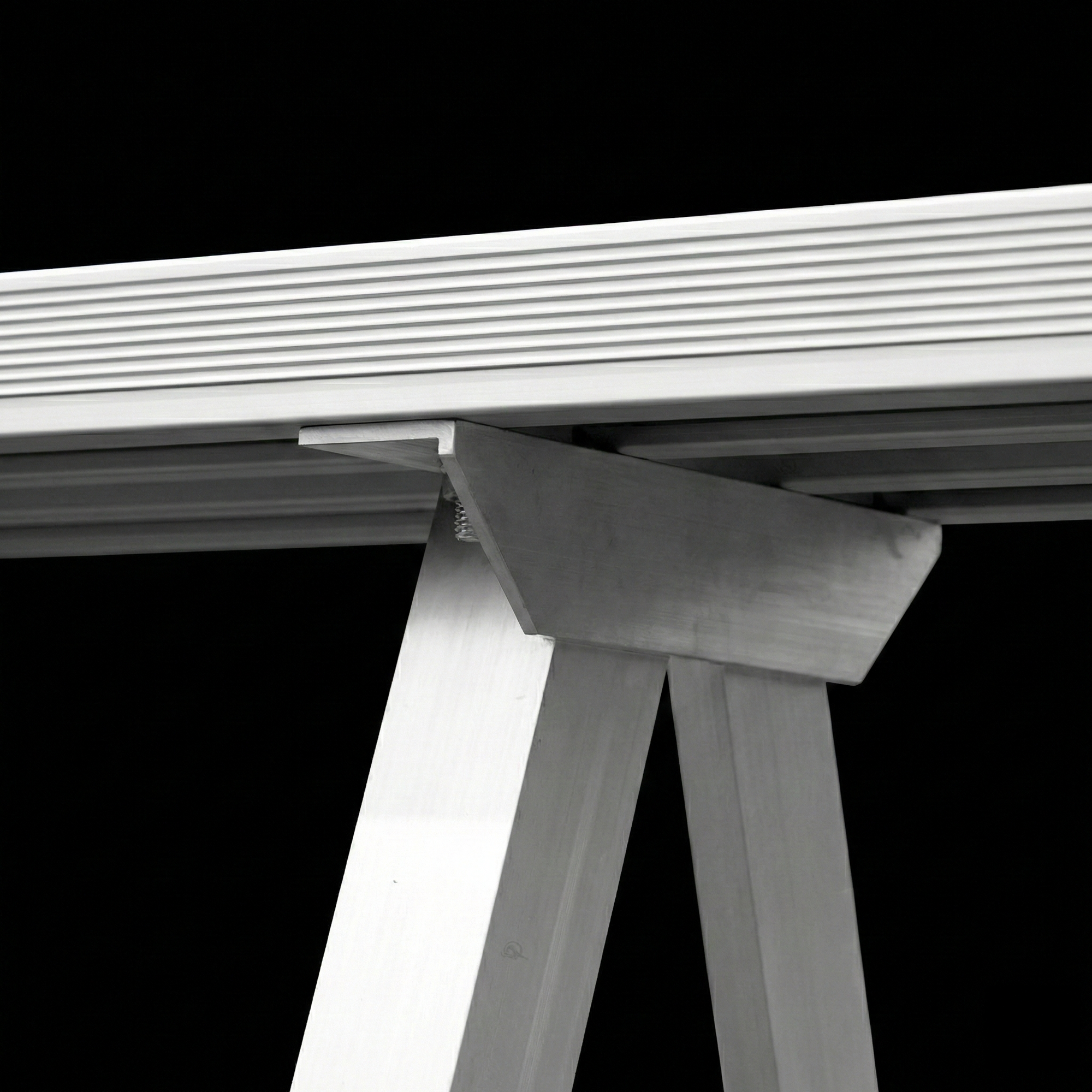 Aluminum backless bench