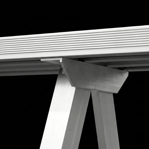 Aluminum backless bench