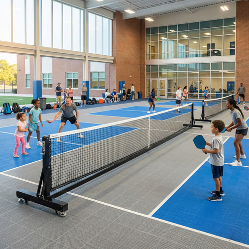 Filet de tennis et de pickleball ajustable T-100 | Système multisports portable | Canada