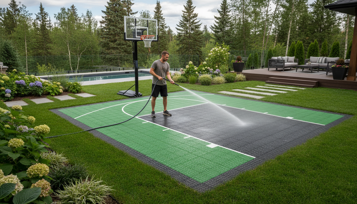 Comment entretenir votre terrain de basketball pendant l'hiver canadien